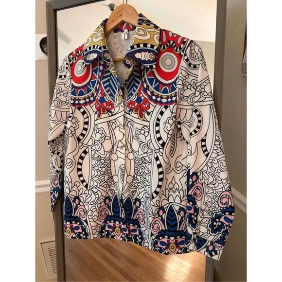 Liang Dian Yi Zu Vintage Button Down Shirt Size Large - Picture 1 of 5